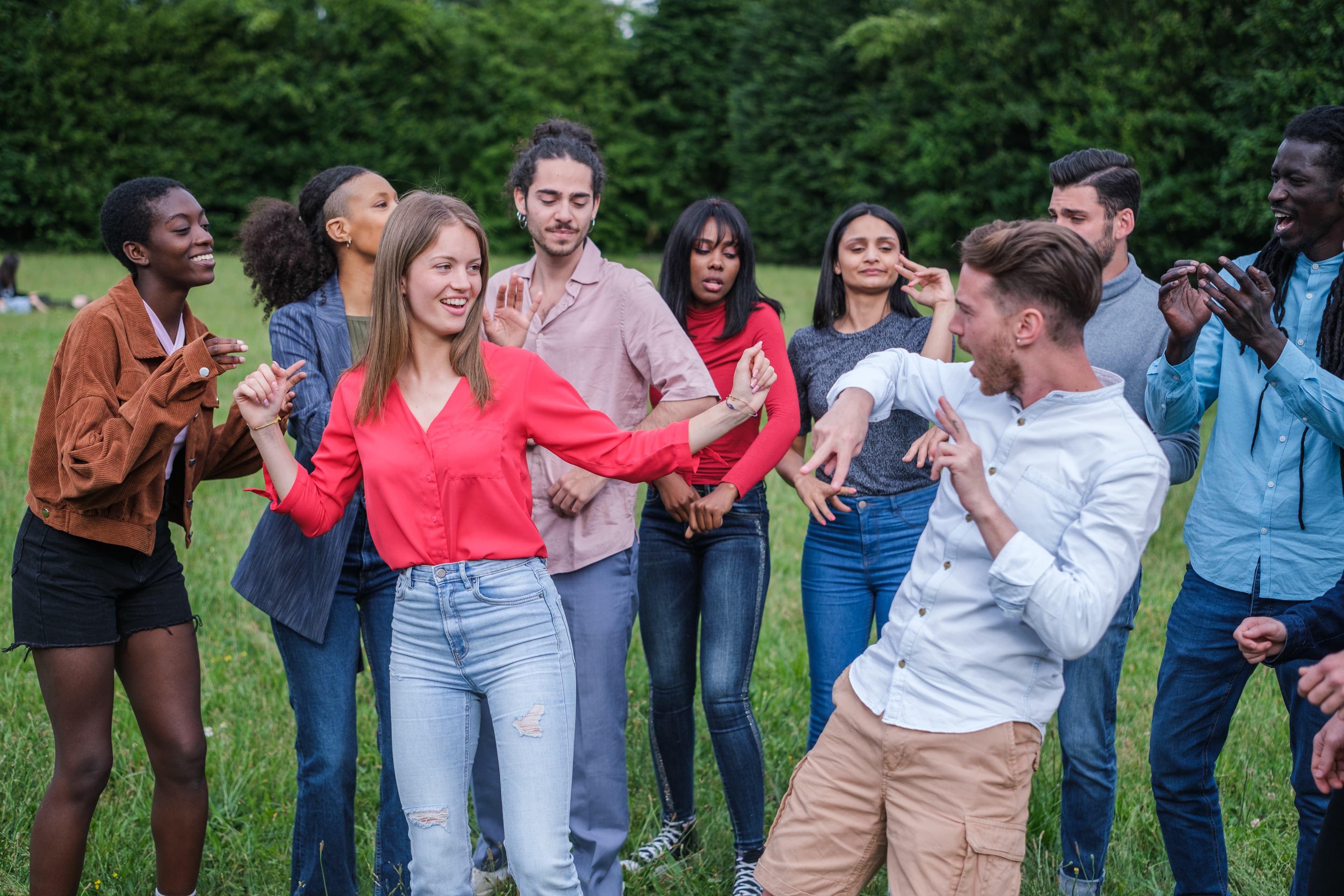 People connecting